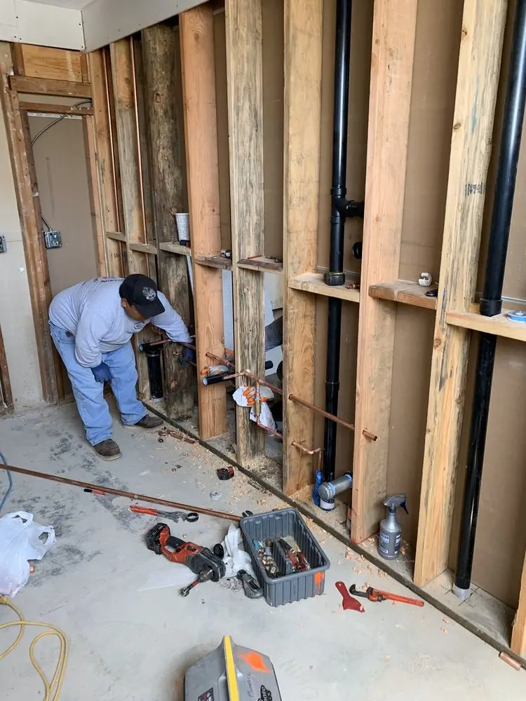 Commercial rough-in plumbing for Water Heater Replacement in Stonewood